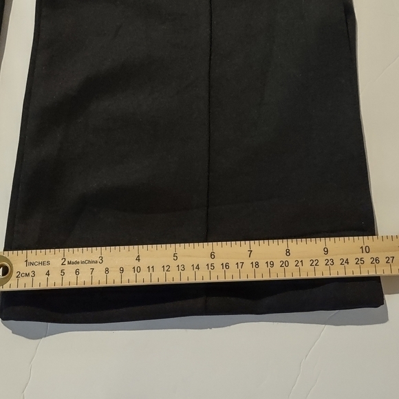 Zara Black Knit High Waisted Wide Leg Pants - Picture 9 of 9